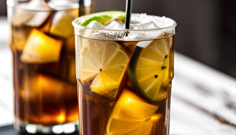 Ein Cocktail der an Karibik erinnert - Rum und spritzige Cola