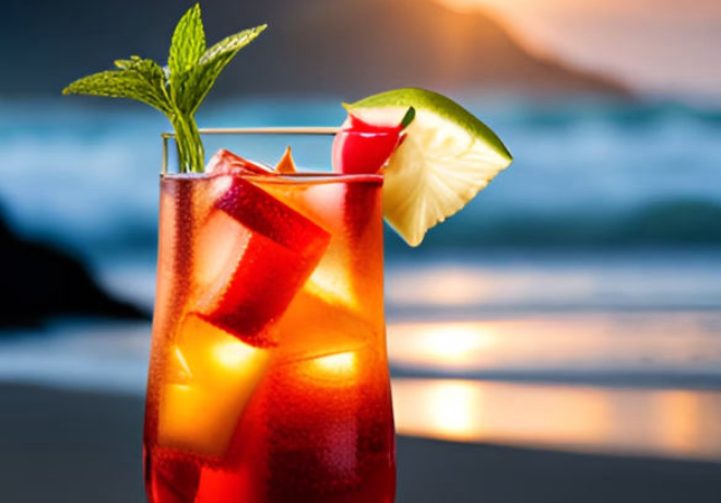 Ein fruchtig vielfältiger Cocktail mit klassischem Wodka, Pfirsichlikör, Cranberry- und Orangensaft