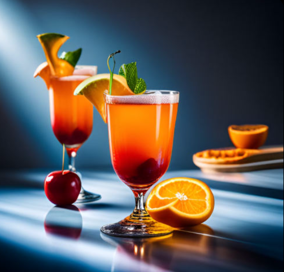 Der beliebte Cocktail erinnert an einen Sonnenuntergang am Meer