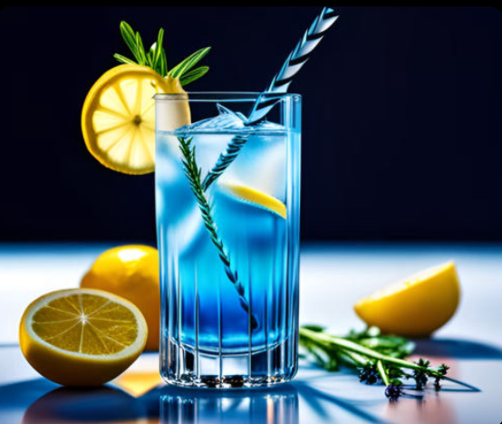Ein Cocktail so klar und blau wie der Himmel - alkoholfrei - mit Zitrone und Blue Curacao Sirup