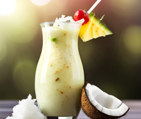 Ein milchiger Cockatil mit Kokosnuss - Alkoholfrei - Süß und fruchtig