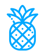 Deluxe Event Icon zeigt eine blaue Ananas