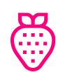 Icon des Hochzeits-Service zeigt eine pinke Erdbeere